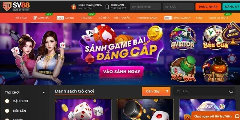 Giới thiệu đôi nét về nhà cái SV88